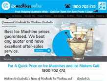 Tablet Screenshot of icemachinesonline.com.au